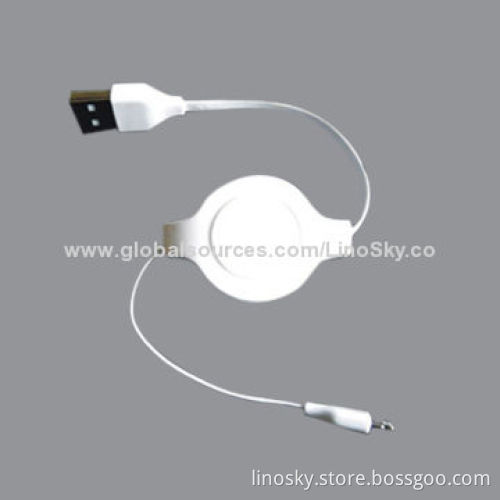Braided Lightning USB Cable for Apple's iPhone 5, iPad Mini, with Charge and Sync Function